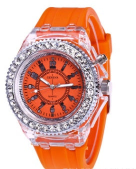 Montre à quartz LED lumineuse