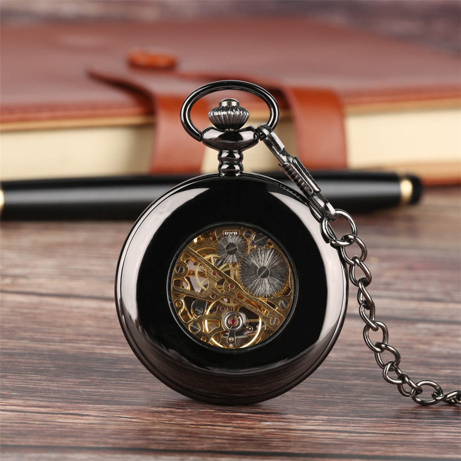 Montre de poche mécanique à boîtier creux