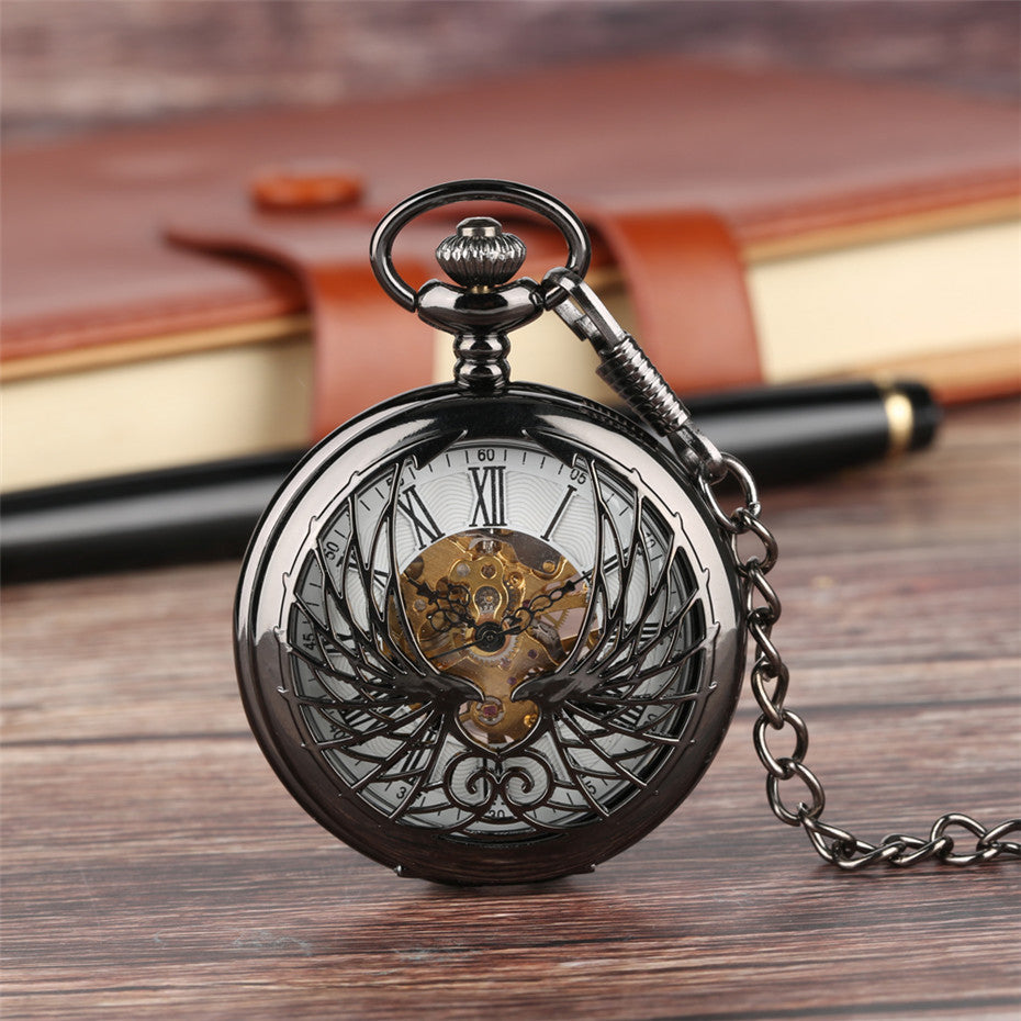 Montre de poche mécanique à boîtier creux