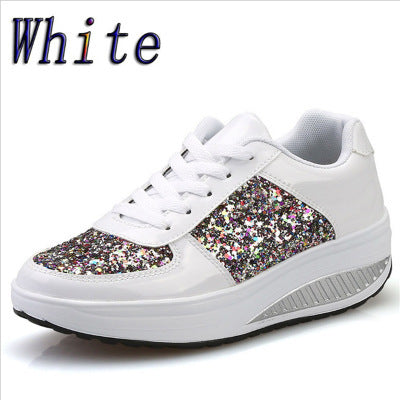 Baskets à paillettes pour femme