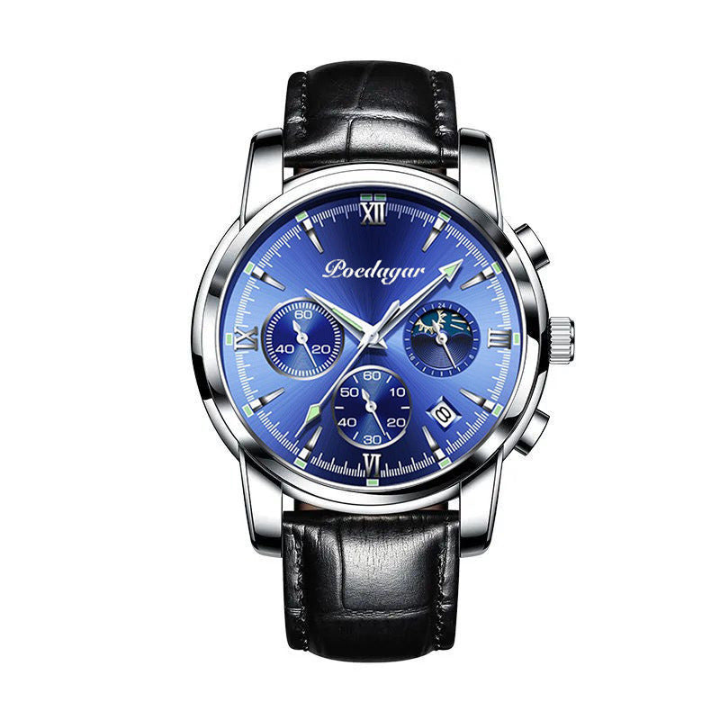 Montre multifonctionnelle pour hommes, étanche et lumineuse