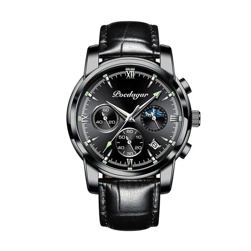 Montre multifonctionnelle pour hommes, étanche et lumineuse