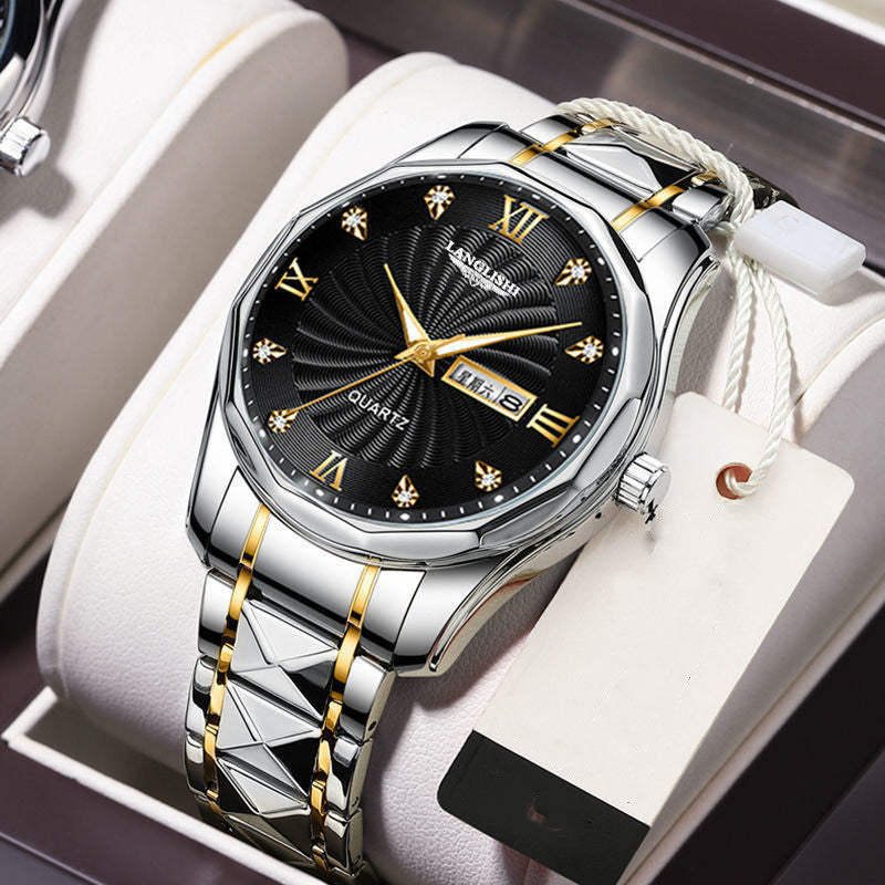 NMontre homme moderne en acier tungstène haut de gamme