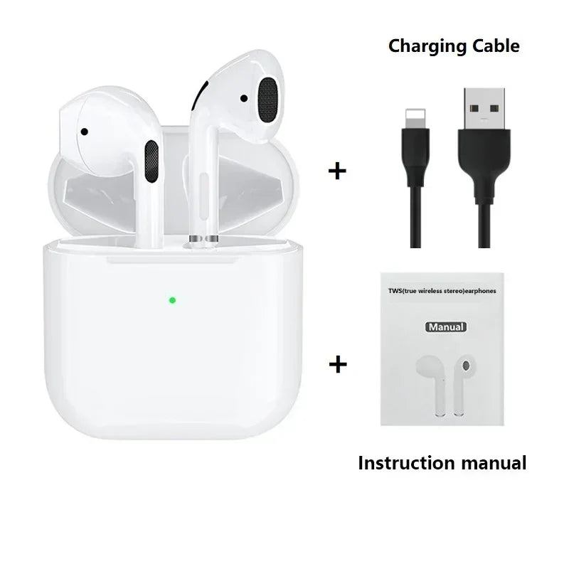 Air Pro 4 TWS Wireless Bluetooth Earphones Headphones Mini Earpone Headset For PC Android Apple iPhone Earbuds Accessories