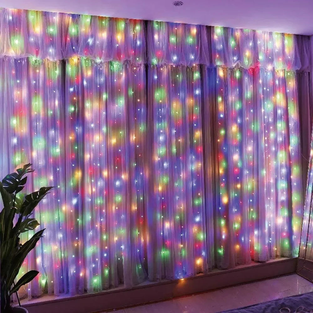 1pc USB 3x3/3*2/3*1 LED Curtain Bedroom Lights Garland Fairy Light Festoon Wedding Home Bedroom Decoration Lighting