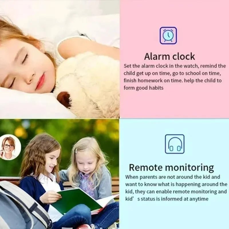 Montre connectée 4G pour enfants offre sécurité et tranquillité d'esprit avec localisation GPS