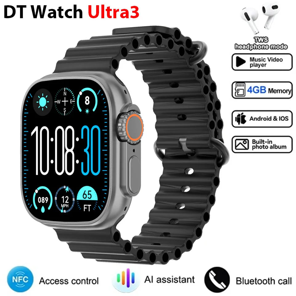 Montre intelligente complète DT Ultra 3