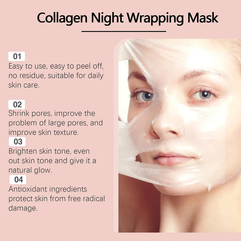 Masque peel-off enrichi en collagène, acide kojique et curcuma