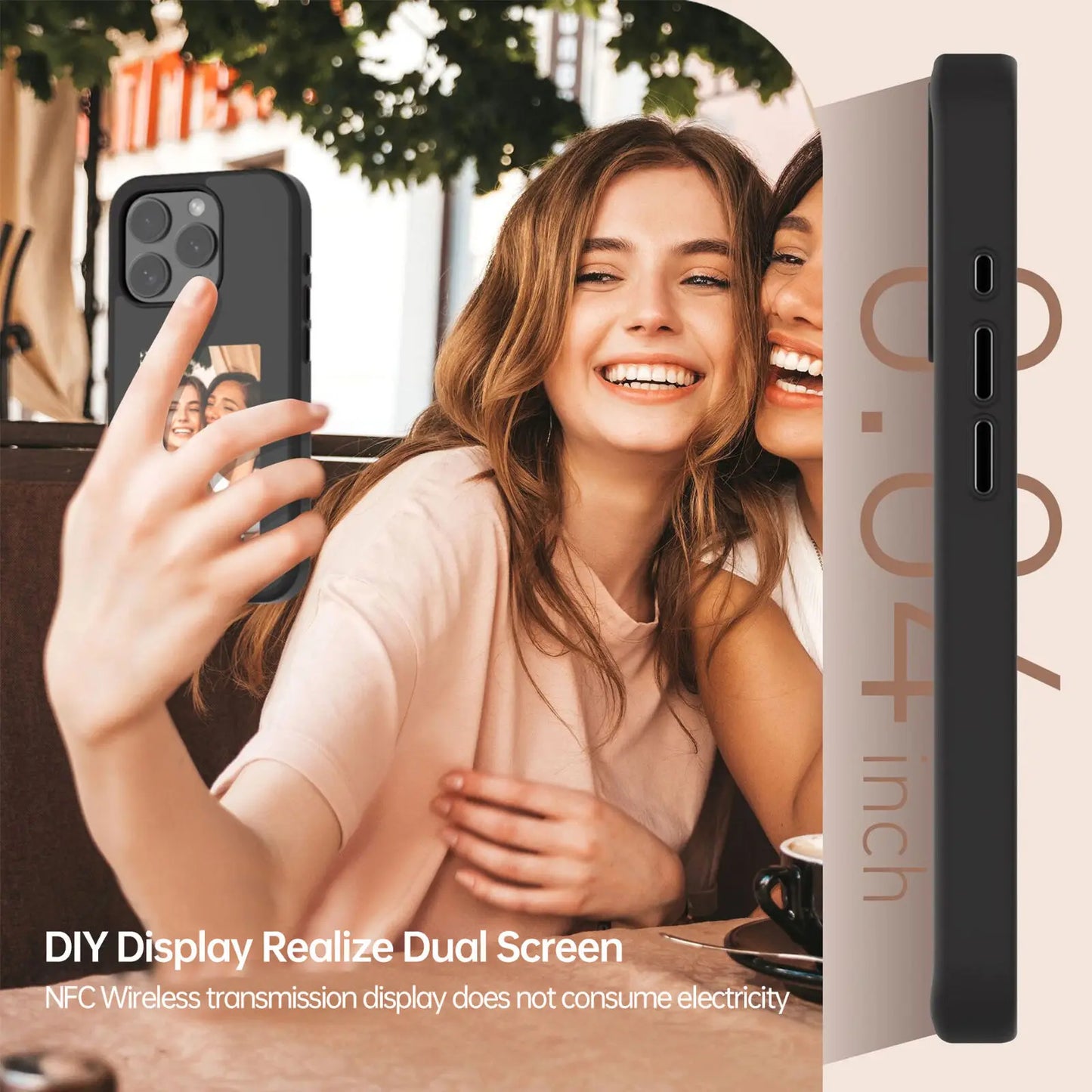 Coque Iphone E-lnk NFC avec écran 3,7 pouces, compatible iPhone 13 à 16