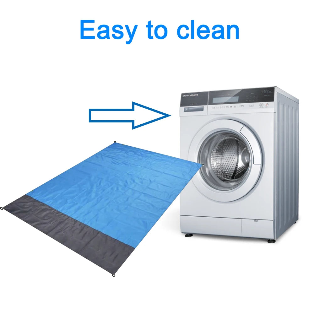 200 X 140cm Waterproof Beach Blanket Sandproof Beach Mat Outdoor Lightweight Picnic Portable for Camping Travel Hiking Sports