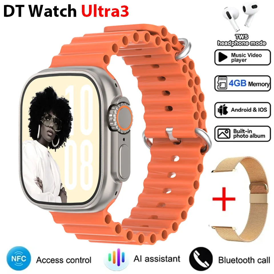 Montre intelligente complète DT Ultra 3