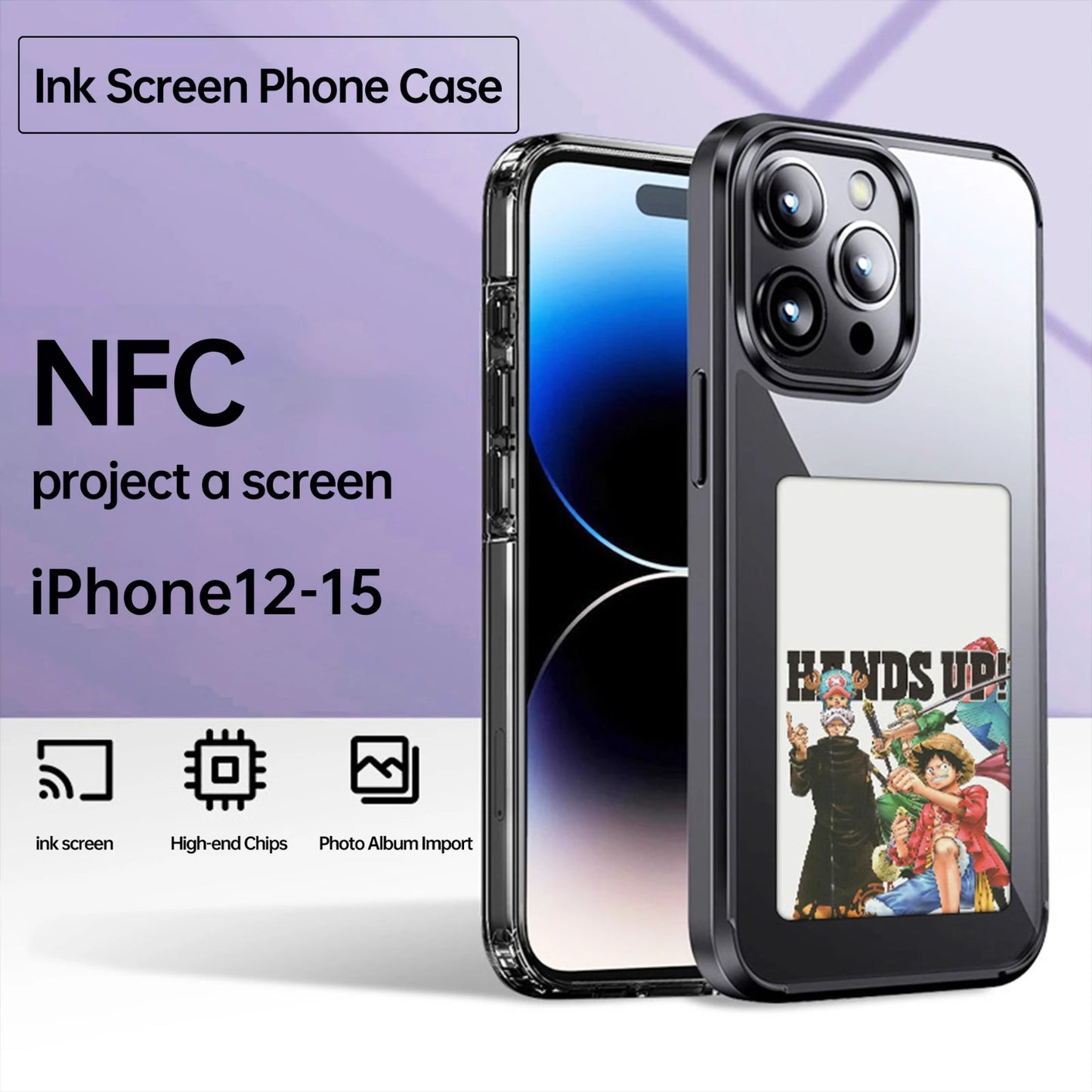 Coque Iphone E-lnk NFC avec écran 3,7 pouces, compatible iPhone 13 à 16