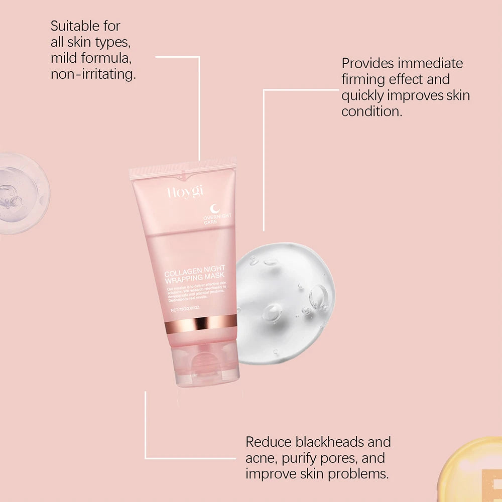Masque peel-off enrichi en collagène, acide kojique et curcuma