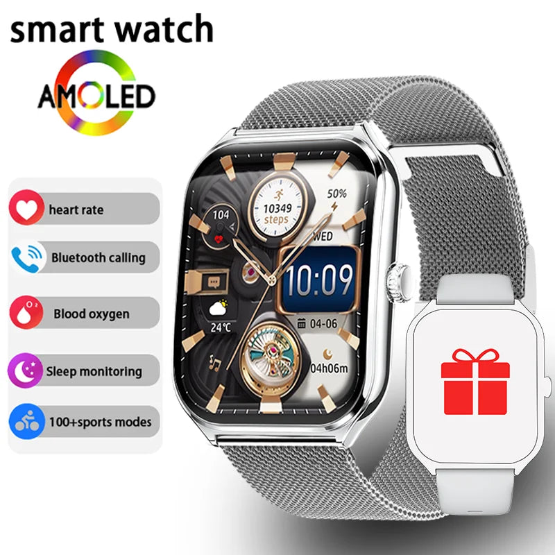 Montre connectée ultra-fine avec écran AMOLED 1,96" HD