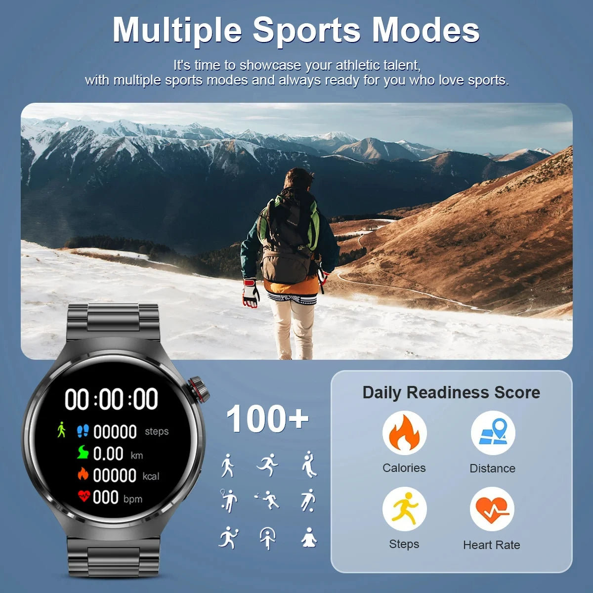 Montre intelligente GPS pour hommes