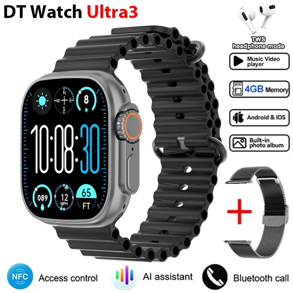 Montre intelligente complète DT Ultra 3