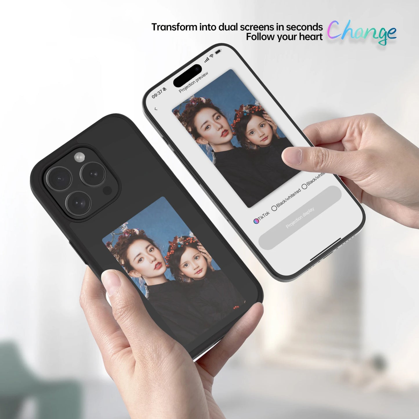 Coque Iphone E-lnk NFC avec écran 3,7 pouces, compatible iPhone 13 à 16