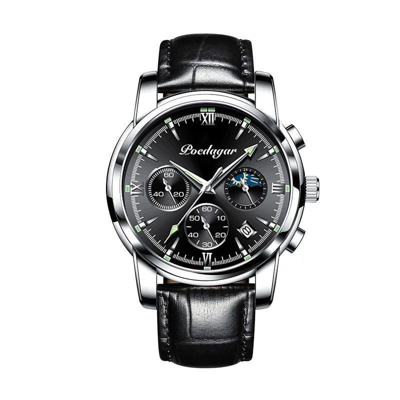 Montre multifonctionnelle pour hommes, étanche et lumineuse