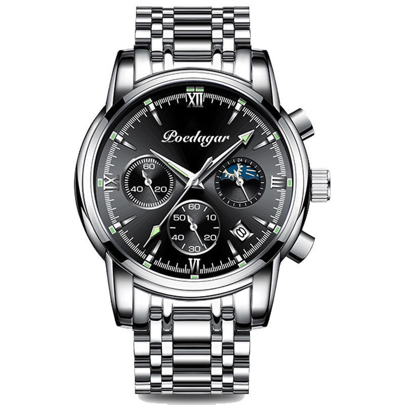 Montre multifonctionnelle pour hommes, étanche et lumineuse