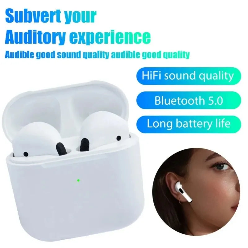 Air Pro 4 TWS Wireless Bluetooth Earphones Headphones Mini Earpone Headset For PC Android Apple iPhone Earbuds Accessories
