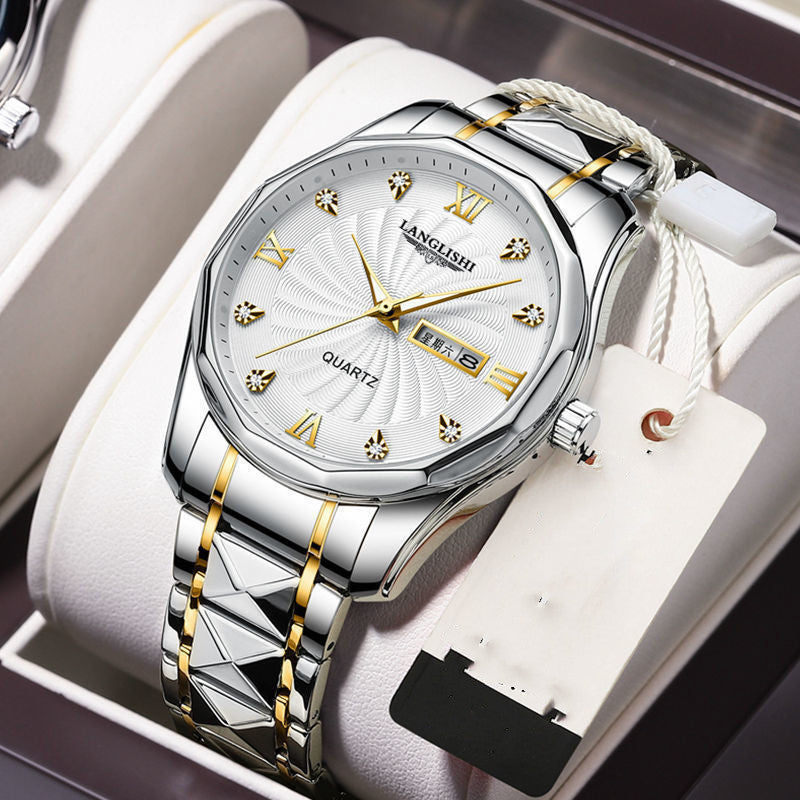 NMontre homme moderne en acier tungstène haut de gamme