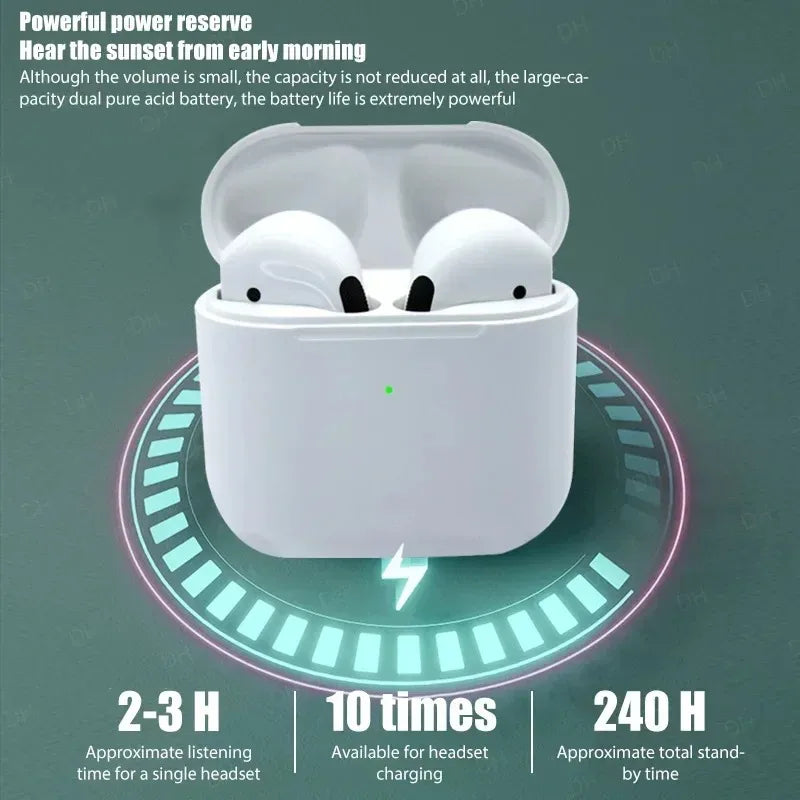 Air Pro 4 TWS Wireless Bluetooth Earphones Headphones Mini Earpone Headset For PC Android Apple iPhone Earbuds Accessories