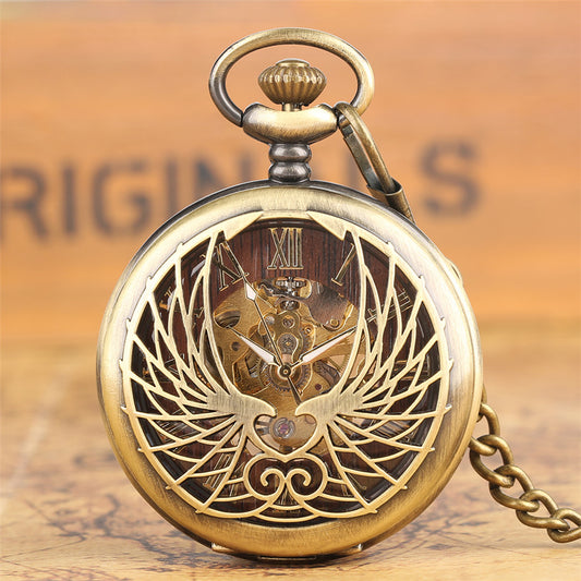 Montre de poche mécanique à boîtier creux