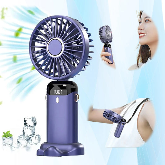 Ventilateur portatif Mini  Affichage Numérique chargeur usb