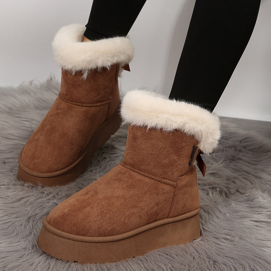 Bottes de neige à semelles épaisses