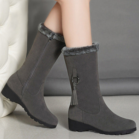 Bottes martin fourrées pour femmes