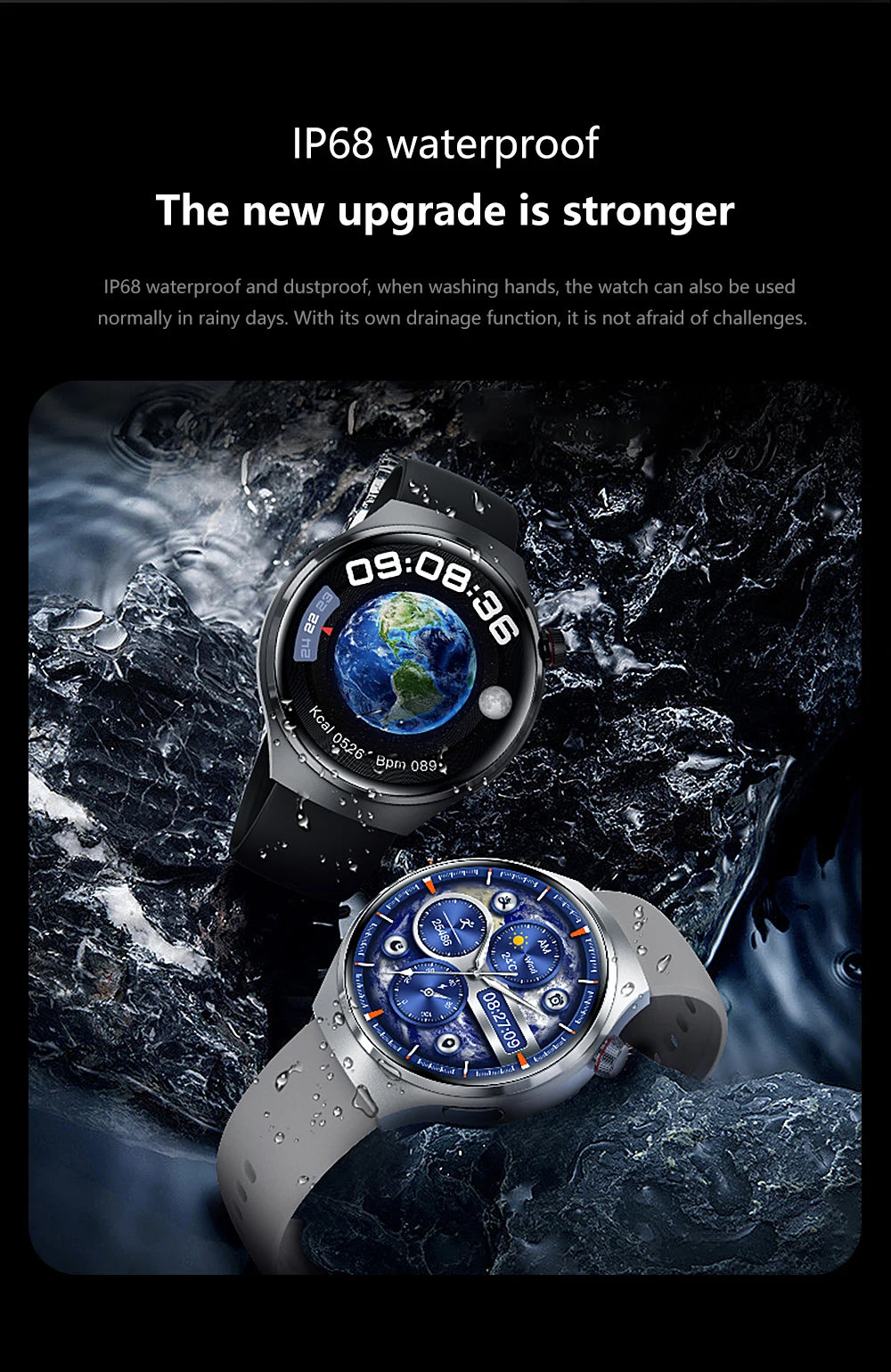 Montre intelligente GPS pour hommes