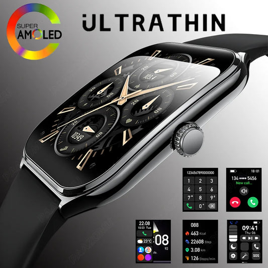 Montre connectée ultra-fine avec écran AMOLED 1,96" HD