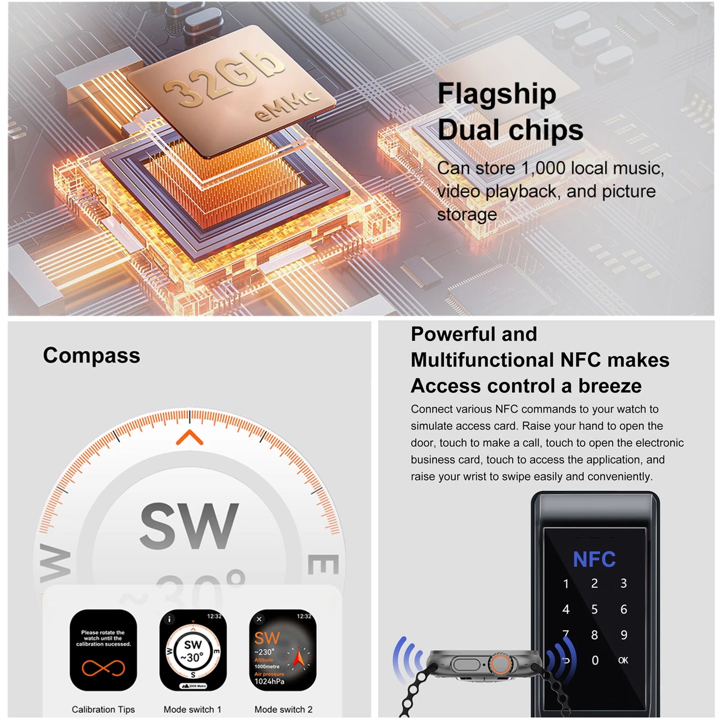 Montre intelligente complète DT Ultra 3