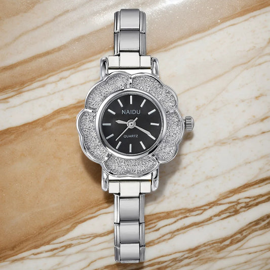Montre en acier inoxydable de GEMOSA pour femmes