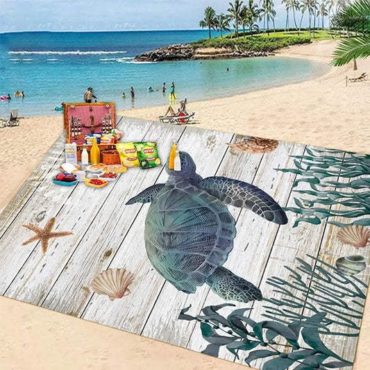 Waterproof Sandproof Beach Mat Folding Camping Supplies Blanket Portable Lightweight Outdoor Relax Picnic Travel Mat 200 X 210cm
